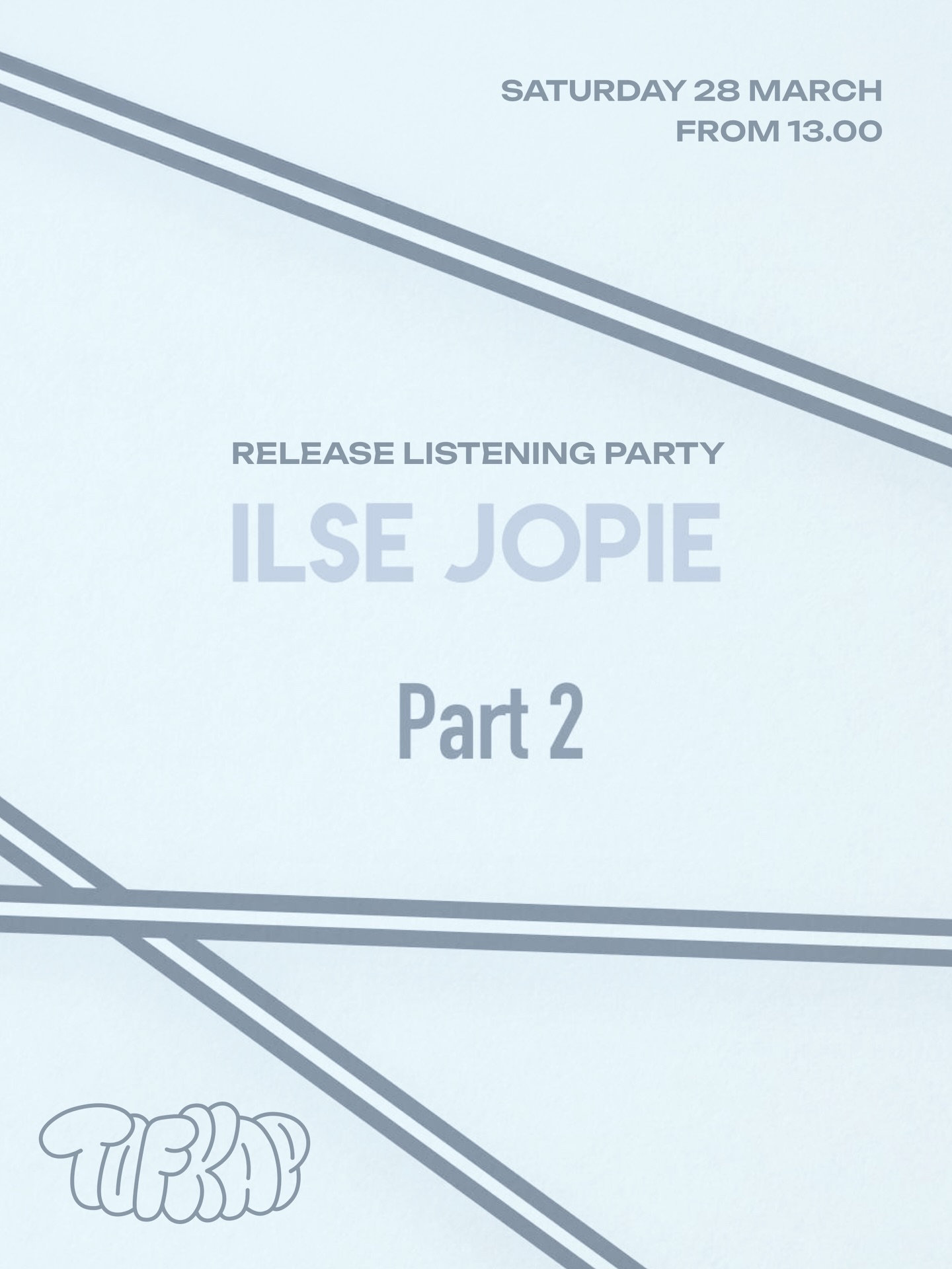 ILSE JOPIE release listening party poster